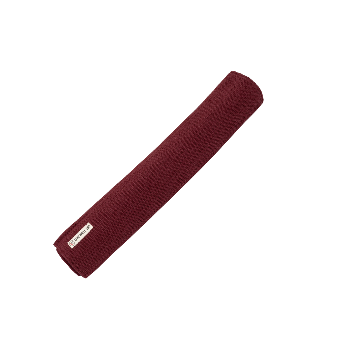 Organic Cotton Handmade Yoga Mat, 78" x 27"