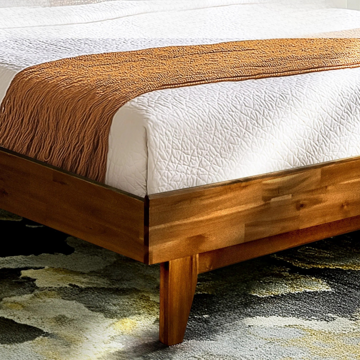 FSC-Certified Acacia Wood Bed Frame, Aurora