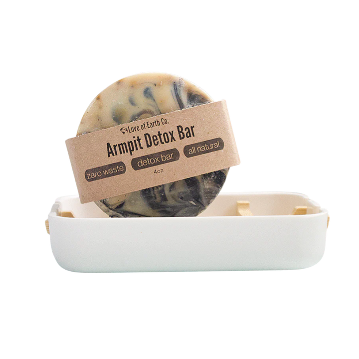 Vegan Charcoal &amp; Coffee Exfoliating Armpit Bar Soap