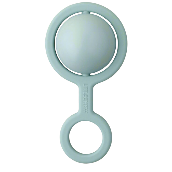 Non-Toxic Food-Grade Silicone Baby Rattle, Green