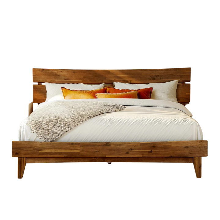 FSC-Certified Acacia Wood Bed Frame, Aurora