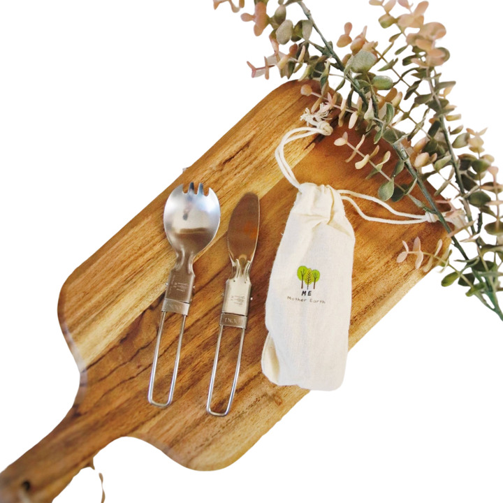 Zero-Waste Stainless Steel Flatware Set, 2 Ct.