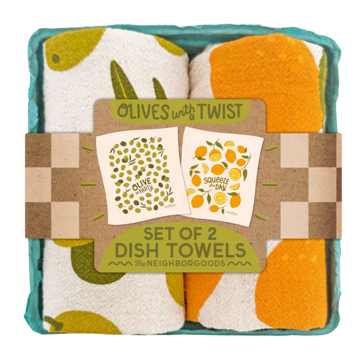 Unbleached Cotton Kitchen Dish Towels, 2 Ct.