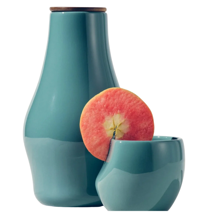 Handcrafted Recycled Clay Carafe &amp; Cup Set, 2 Ct.