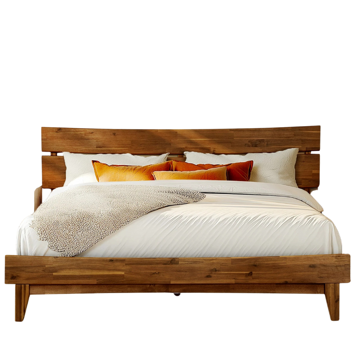 FSC-Certified Acacia Wood Bed Frame, Aurora