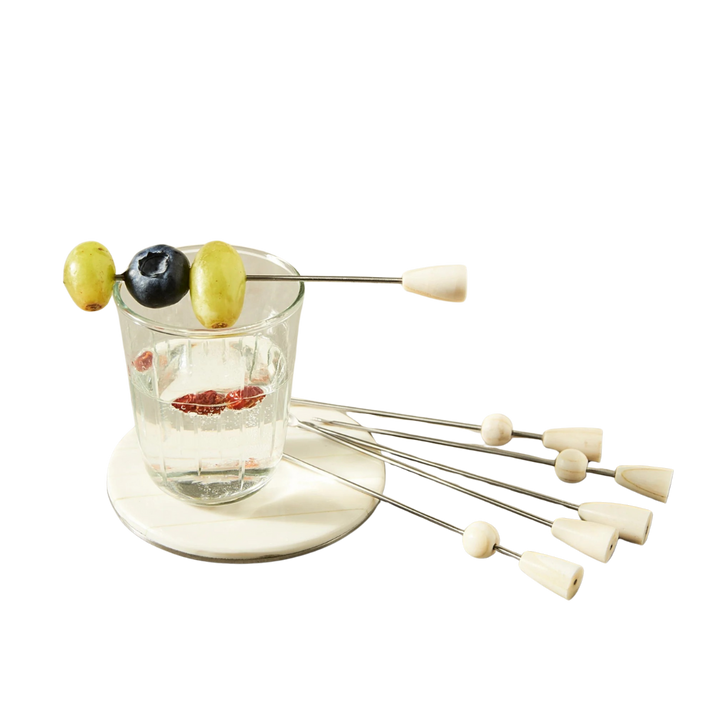 Handcrafted Stainless Steel Cocktail Picks, 6 Ct.