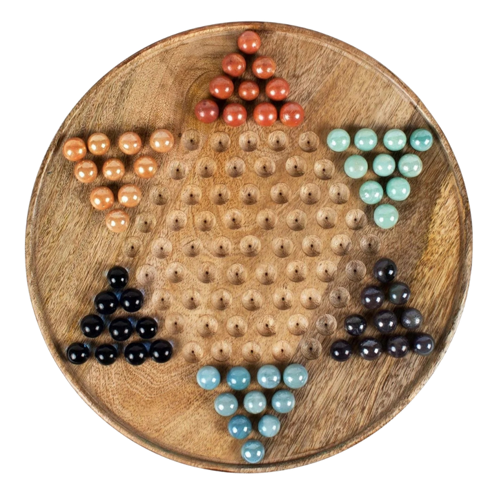 Handcrafted Star Chinese Checkers Board Game