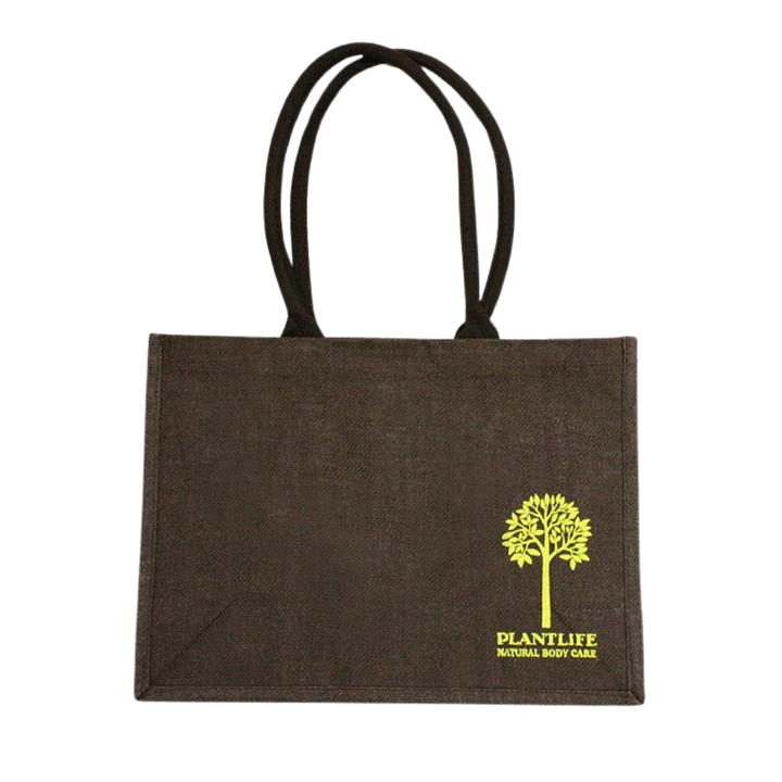 Biodegradable Natural Jute Tote Bag, Brown