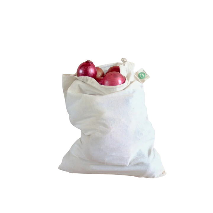 Organic Cotton Muslin Drawstring Produce Bags
