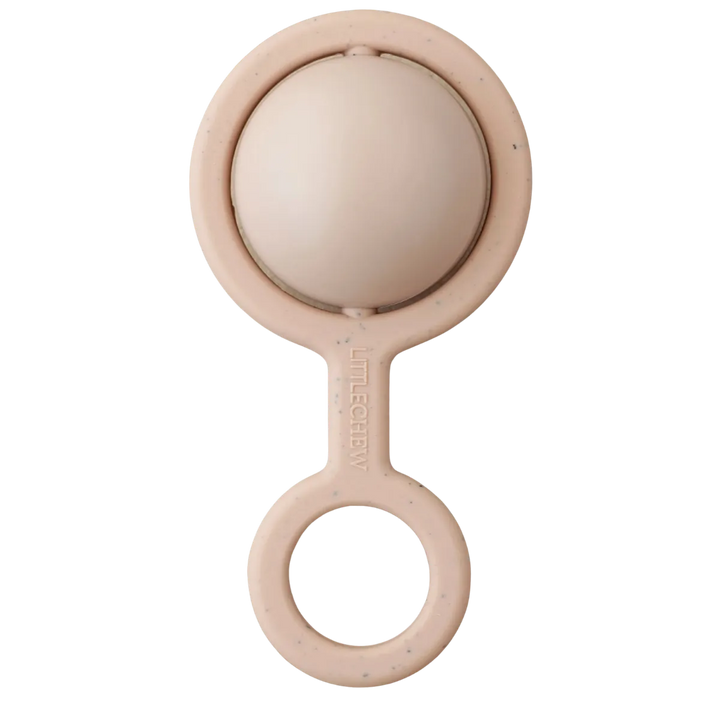 Ora Pink Silicone Baby Rattle Toy