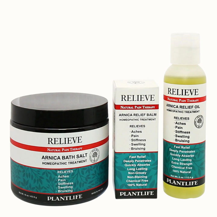 Homeopathic Arnica Essential Oil Body Care Relief Set