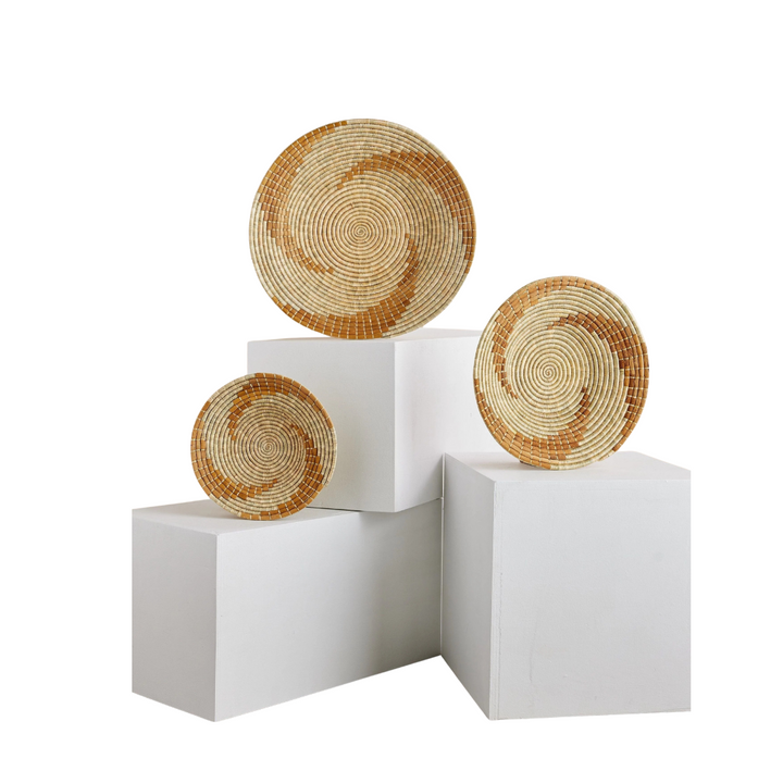 Upcycled Banana Bark Handwoven Wall Basket