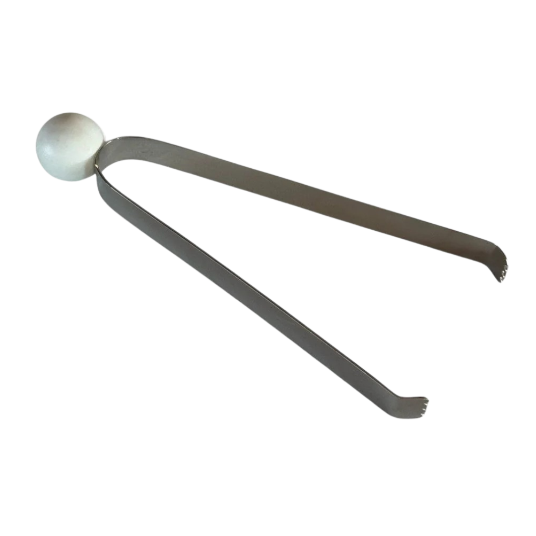 Plastic-Free Marble &amp; Steel Ice Tongs
