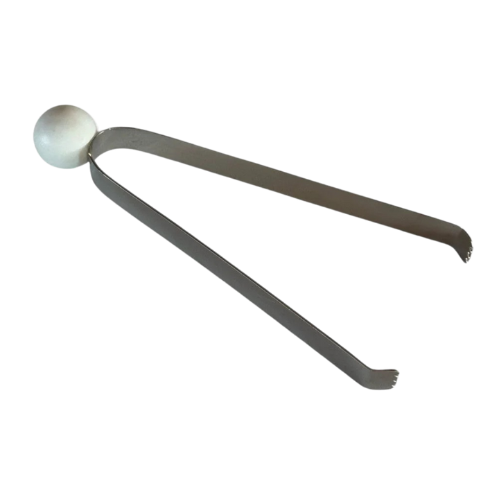 Plastic-Free Marble &amp; Steel Ice Tongs