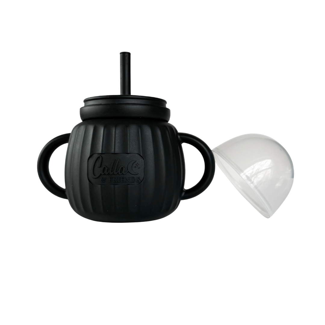 Non-Toxic Silicone Toddler Sippy Cup with Handles, 7 oz.