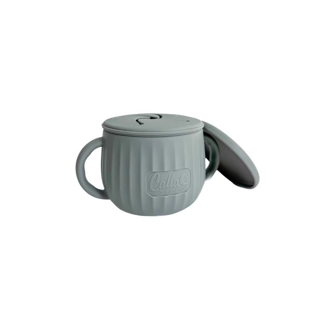 Non-Toxic Silicone Toddler Snack Cup with Lid