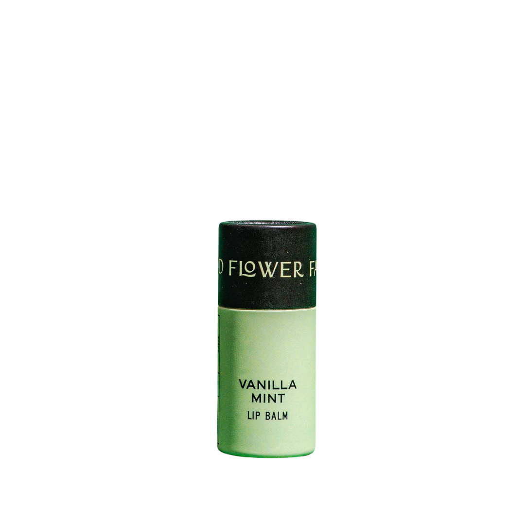 Organic Vanilla Mint Lip Balm, Biodegradable 0.30 oz