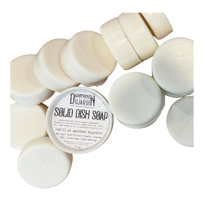 Handcrafted Organic Solid Dish Soap, Non-Toxic