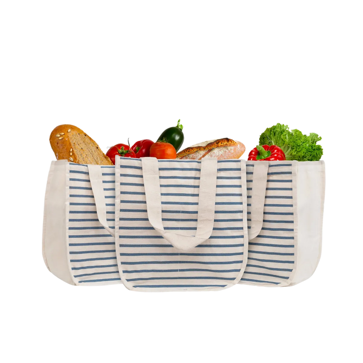 Canvas Grocery Tote Set