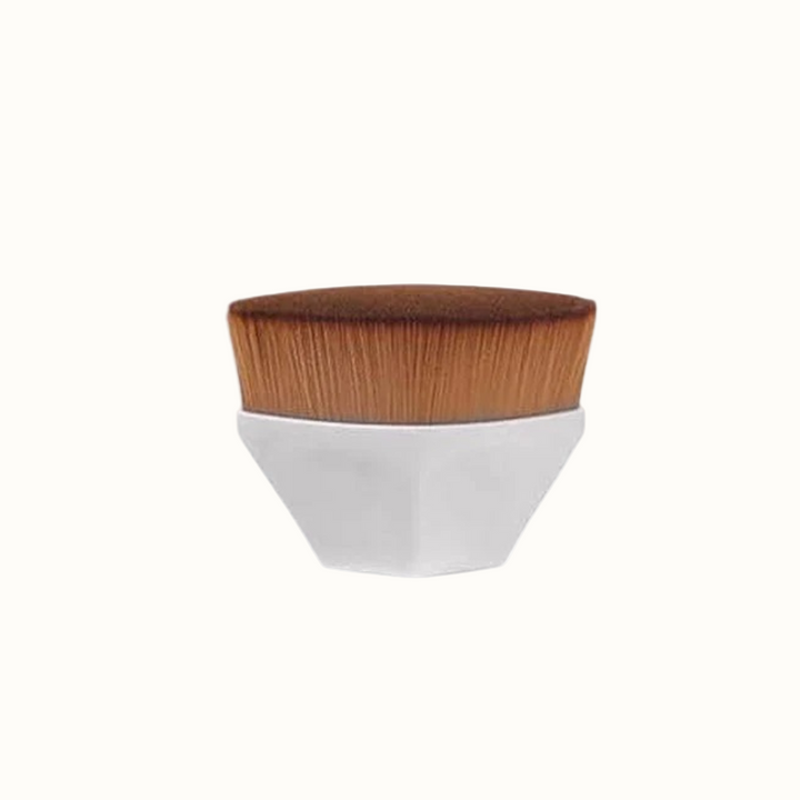 Vegan Synthetic Foundation Cosmetics Brush, White