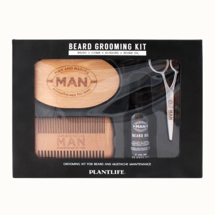 Plant-Based Beard Grooming Shaving Care Kit, 4 Ct.
