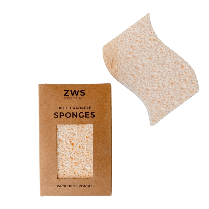 Biodegradable Wood Pulp Kitchen Sponges, 4 Ct.