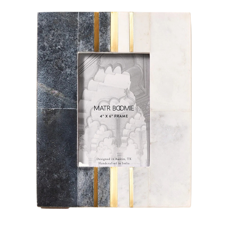Handcrafted Marble Picture Frame, 4" x 6"