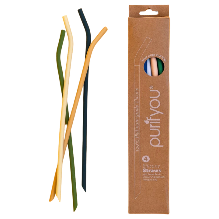 BPA-Free Food-Grade Silicone Straws, Multi-Size Set