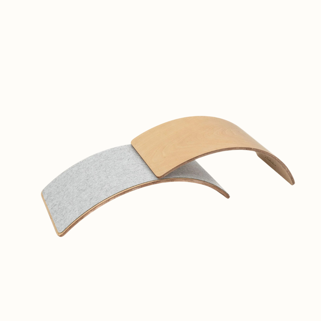 Natural Wood Kids Balance Board, Plastic-Free