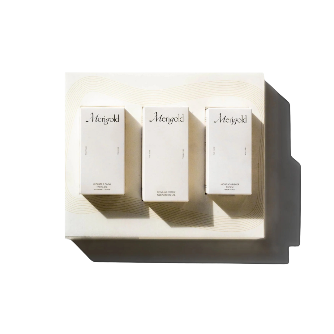 Vegan Botanical Facial Oil Skin Care Set, 3 Ct.
