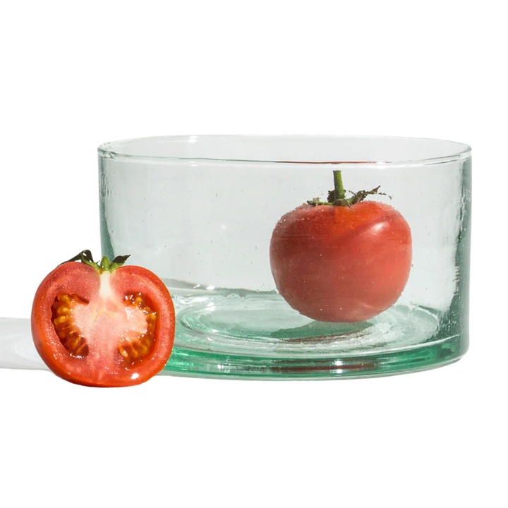 Mouth-Blown Recycled Glass Dinnerware Bowl, 10 oz.