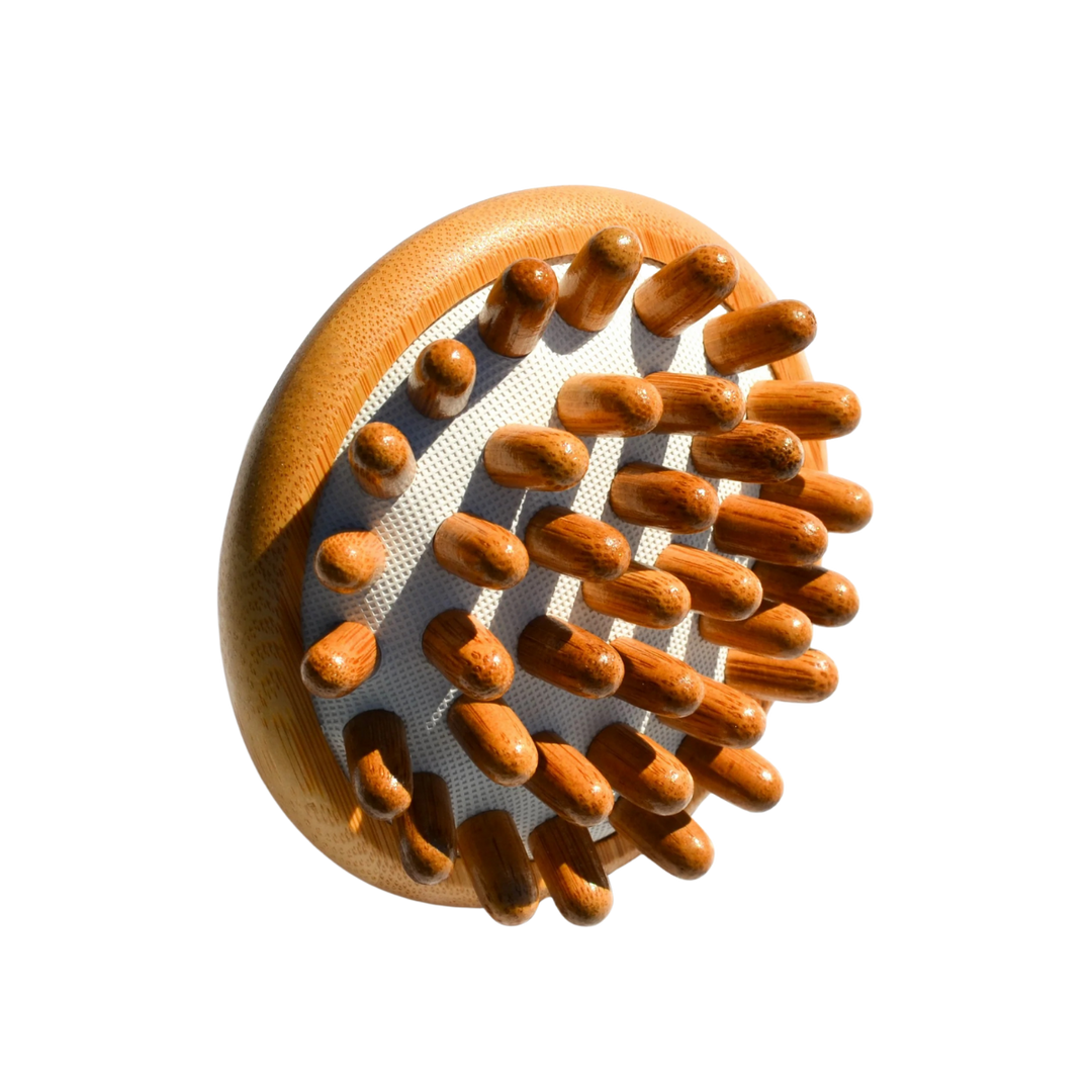 Biodegradable Bamboo Scalp Massager, 4" x 3.5"