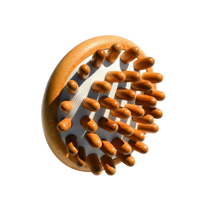 Biodegradable Bamboo Scalp Massager, 4" x 3.5"
