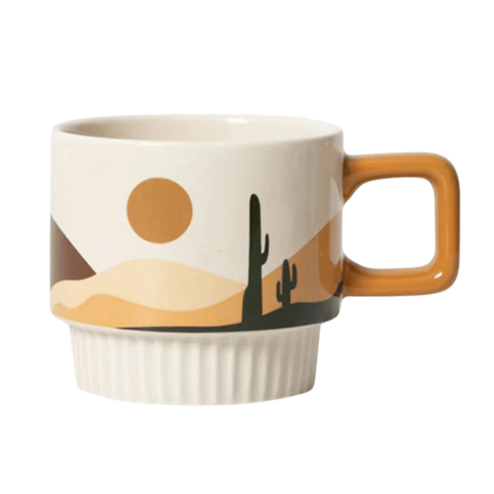 Handcrafted Ceramic Artisan Mug, Desert Vibe