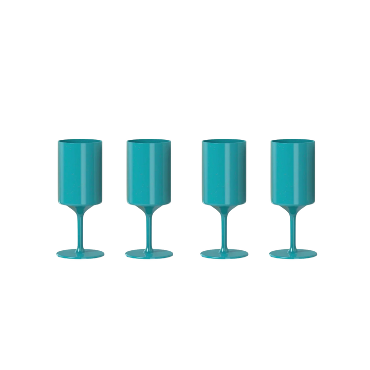 Compostable Sugarcane Stemmed Wine Glasses, 4 Ct.