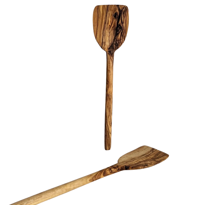Handcrafted Olive Wood Kitchen Spatula, 13" x 3.5"