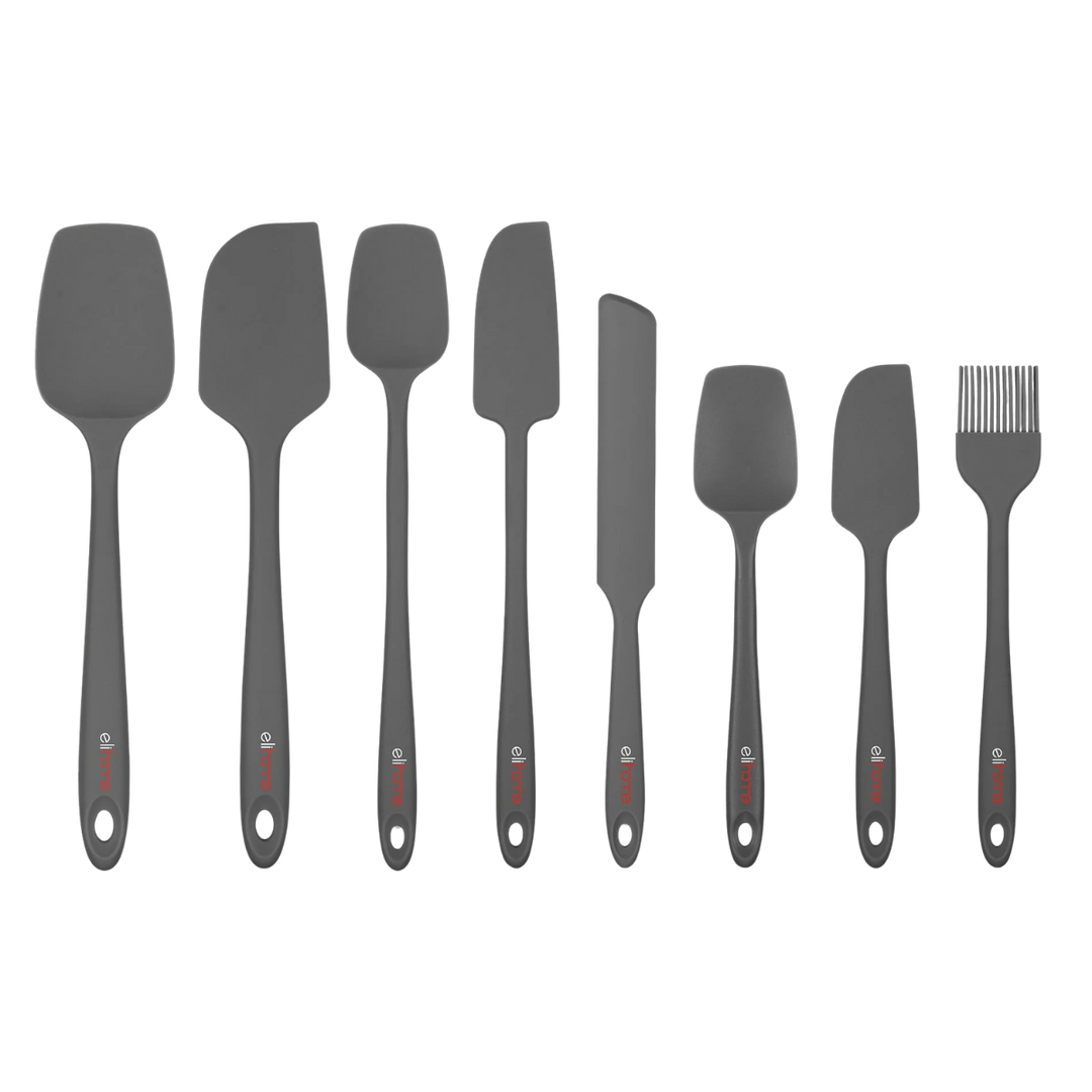 BPA-Free Silicone Kitchen Spatula Set, Red, 3 Ct.
