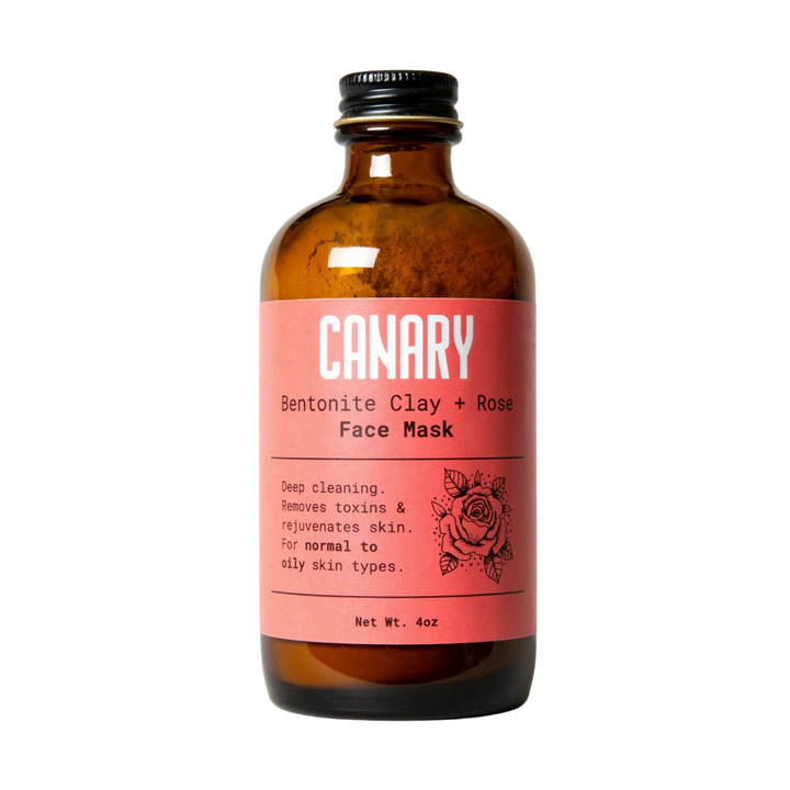 Detoxifying Bentonite Clay &amp; Rose Powder Face Mask