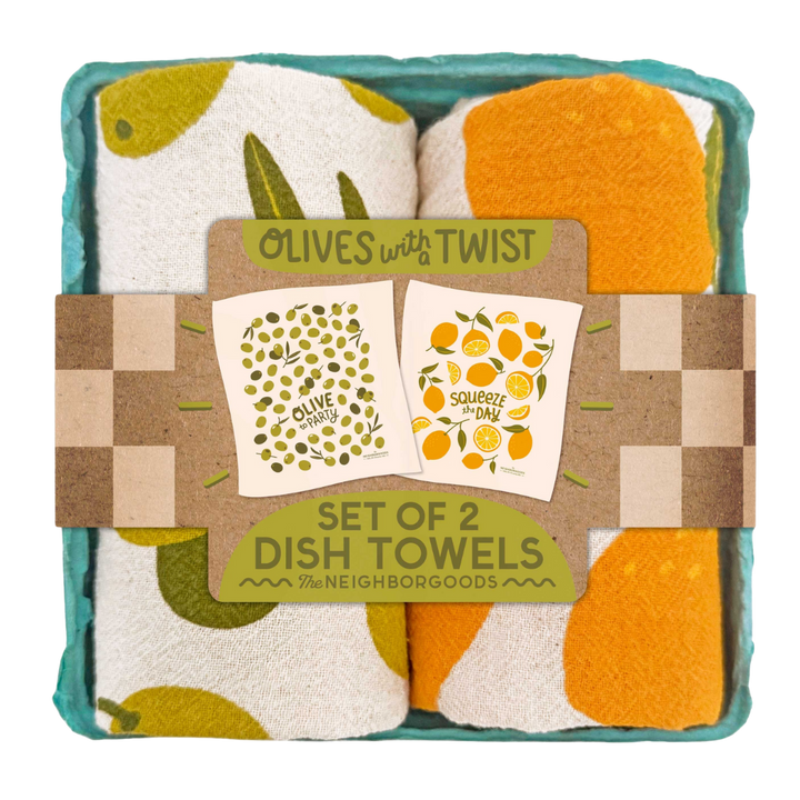 Unbleached Cotton Kitchen Dish Towels, 2 Ct.