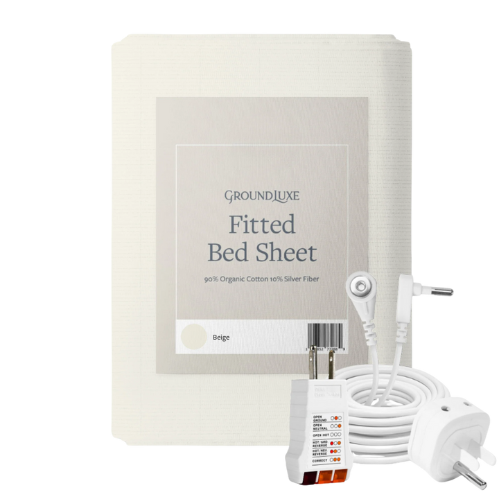 Organic 400TC Silver Fiber Fitted Grounding Sheet