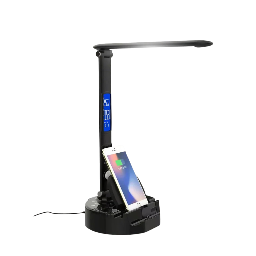 Smart LED Desk Lamp, Wireless Charger &amp; Speaker