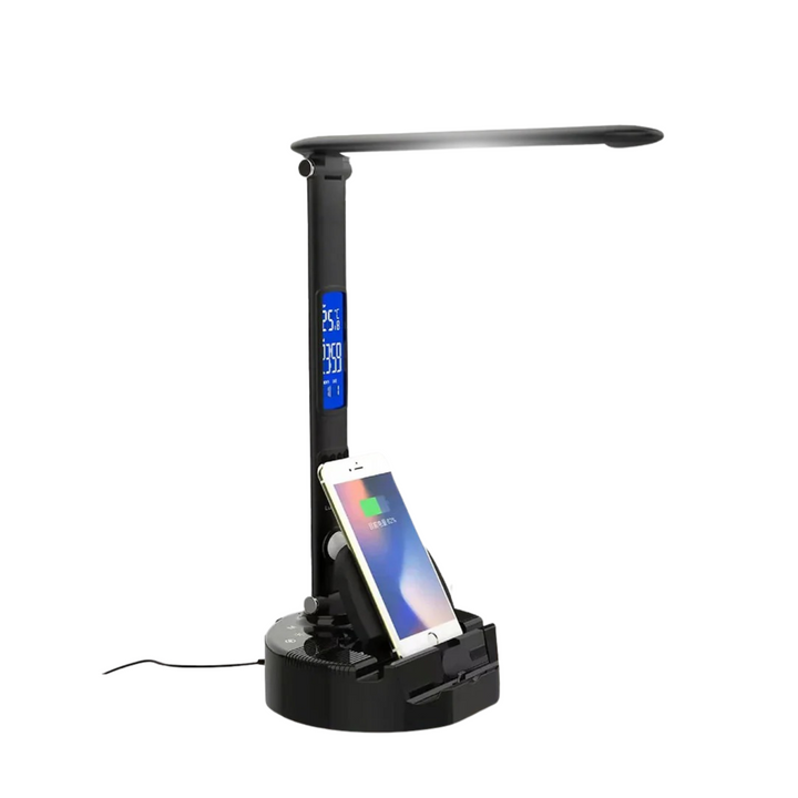 Smart LED Desk Lamp, Wireless Charger &amp; Speaker