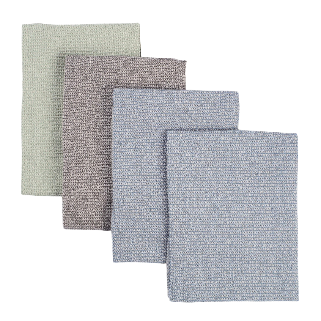 Pure Cotton Tea Towels, 28" x 18", 4 Ct.