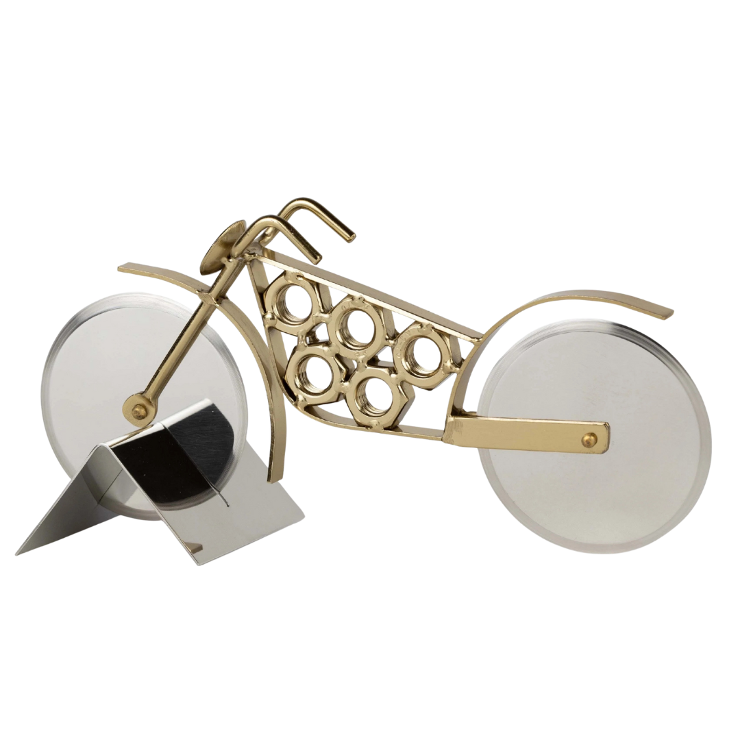 Handcrafted Artisan Motorcycle Pizza Cutter