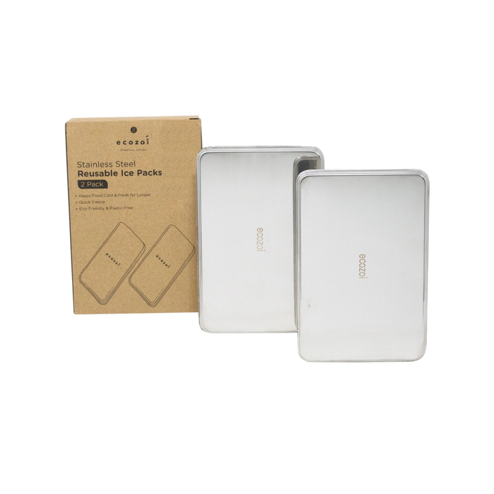 Plastic-Free Stainless Steel Ice Packs, 2 Ct.