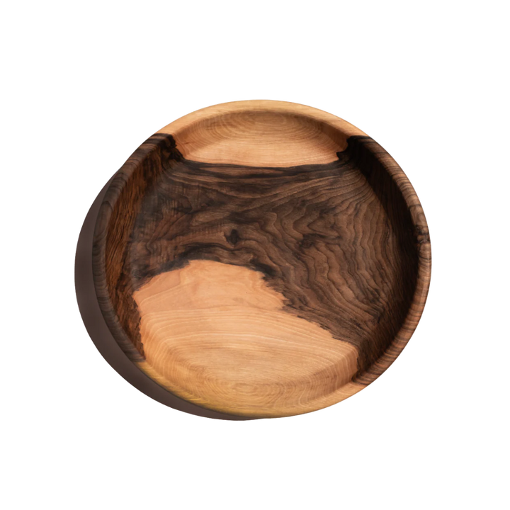 Handcrafted Walnut Wood Ottoman Tray, 14.25" x 13"