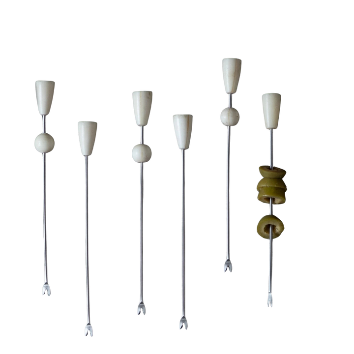 Handcrafted Stainless Steel Cocktail Picks, 6 Ct.