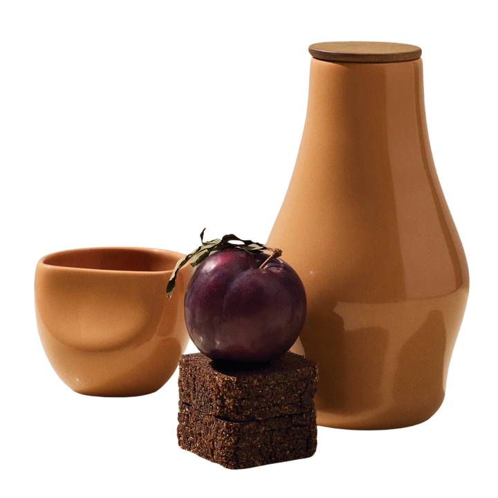 Handcrafted Recycled Clay Carafe &amp; Cup Set, 2 Ct.