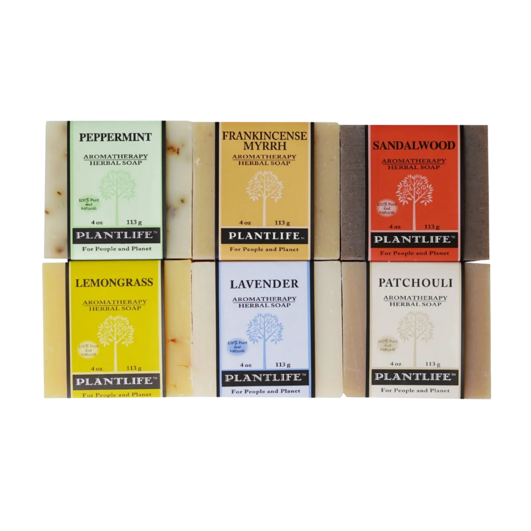 Vegan Essential Oil Aromatherapy Bar Soap, 6 Ct.