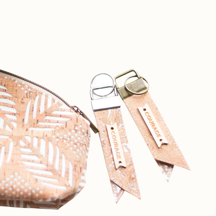 Upcycled Cork Luggage Tag, Water-Resistant, 4.5"